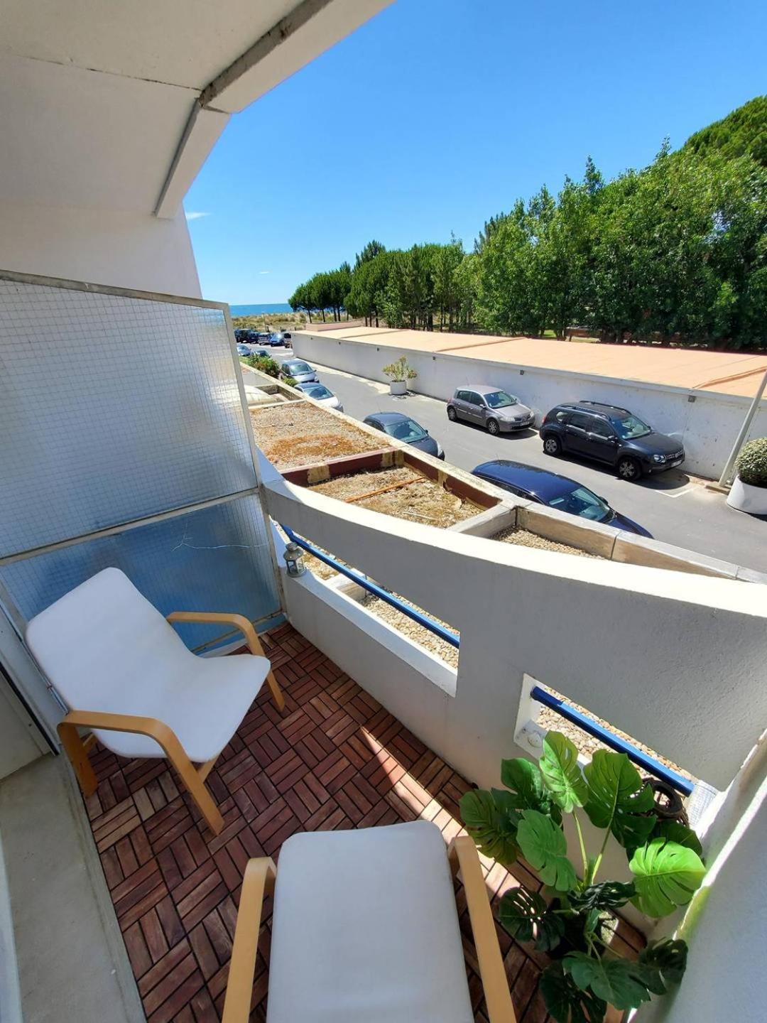 As17378 - P4 Dans Une Residence Sur La Plage Avec Vue Mer Et Piscine 르그로뒤후아 외부 사진